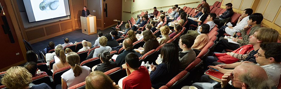 Dr. Todd Evans, Peter I. Pressman MD Professor of Surgery, leads a lecture titled “Cell Fate Specification During Embryogenesis.”